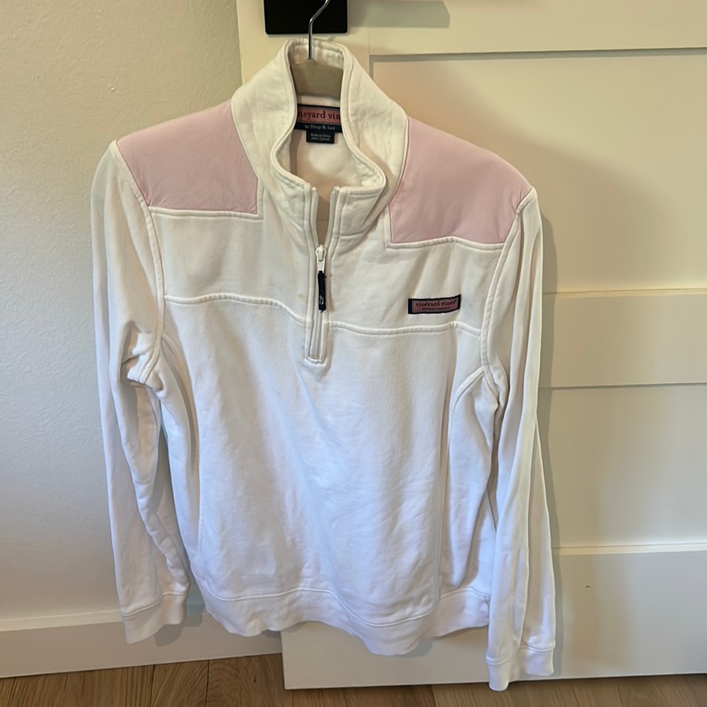 Vineyard Vines White Pink Shep Shirt, Women’s